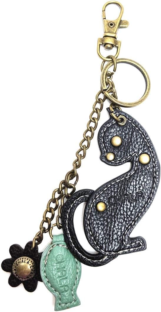 Chala Patch Cross-Body Women Handbag Canvas Messenger Bag - Mini Black Cat- Olive