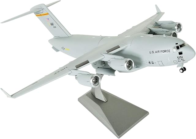 Lose Fun Park 1:200 Military Model Plane US Air force C17 Diescast Alloy Fighter Plane Model