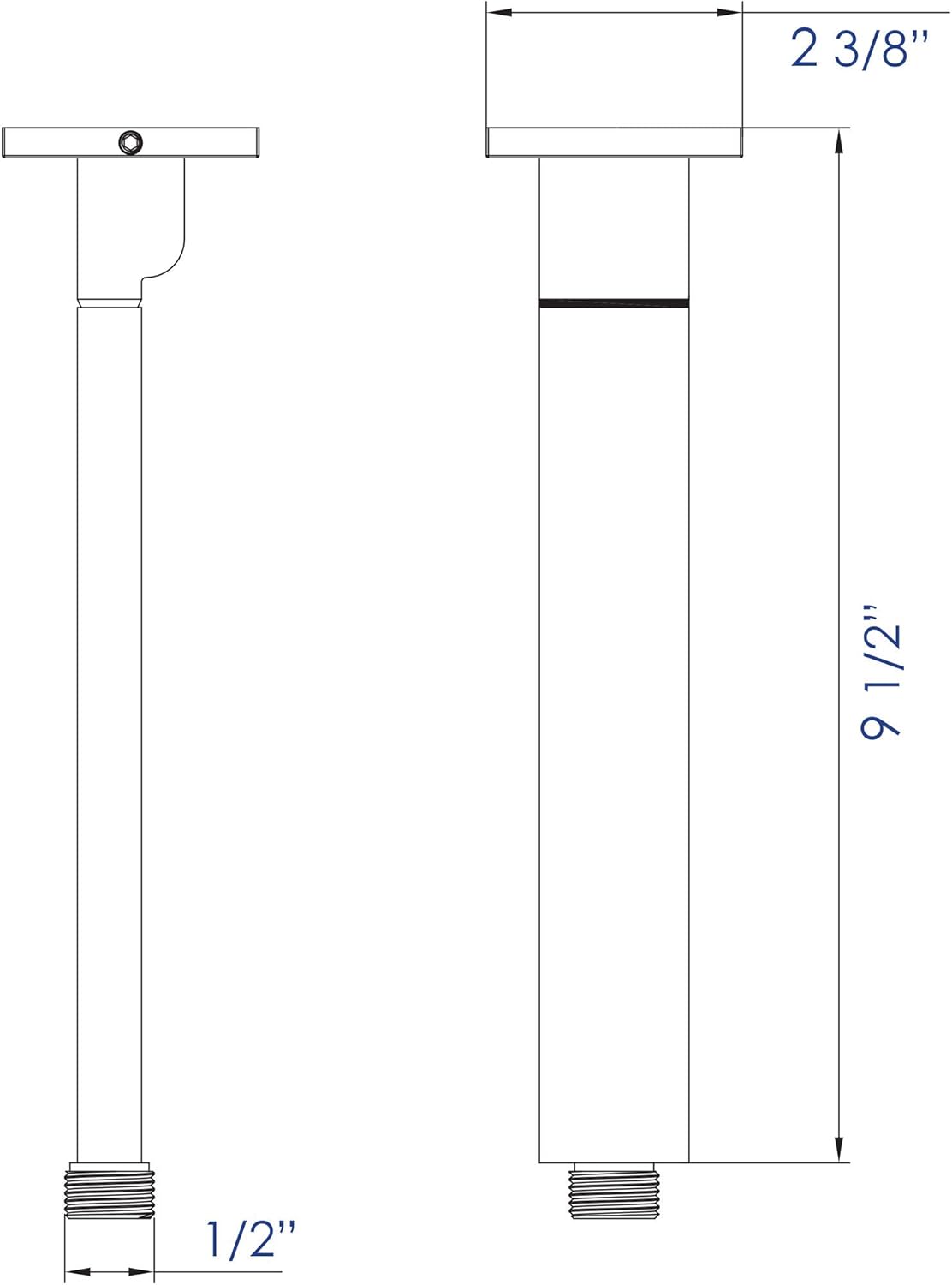 Blасk Frіdау 🔥 ALFI brand AB9SC-BN Brushed Nickel 9 Modern Square Ceiling Mounted Shower Arm Exсluѕіvе Dіѕсоunt 🔥 ALFI brand AB9SC-BN Brushed Nickel 9 Modern Square Ceiling Mounted Shower Arm