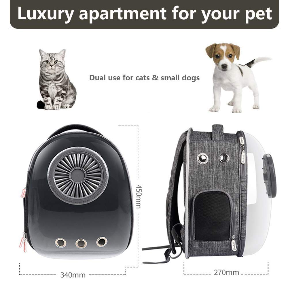 Cat Carrier Dog Carrier Backpack, sac à Dos pour animaux de compagnie pour Petit Chien de Taille moyenne, Petit Chien, entrée Recto-Verso, sac de Voyage pour animaux de compagnie,