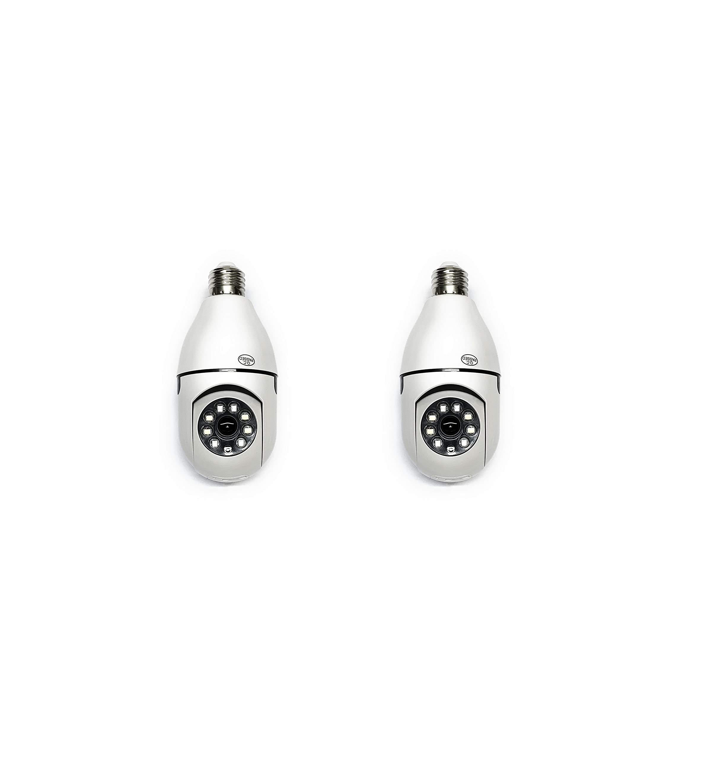 tempo di saldi Paire De Caméras Ampoule Smart WiFi HD 360° Vidéo Surveillance Nocturne