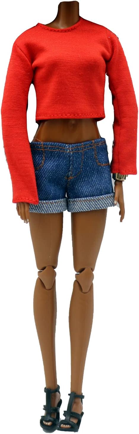 Doll Clothes, 5 Sets Outfits Winter Dresses Pants Windbreaker Hat for 11.5 inch Dolls Accessories Random Style (C) - Image 8