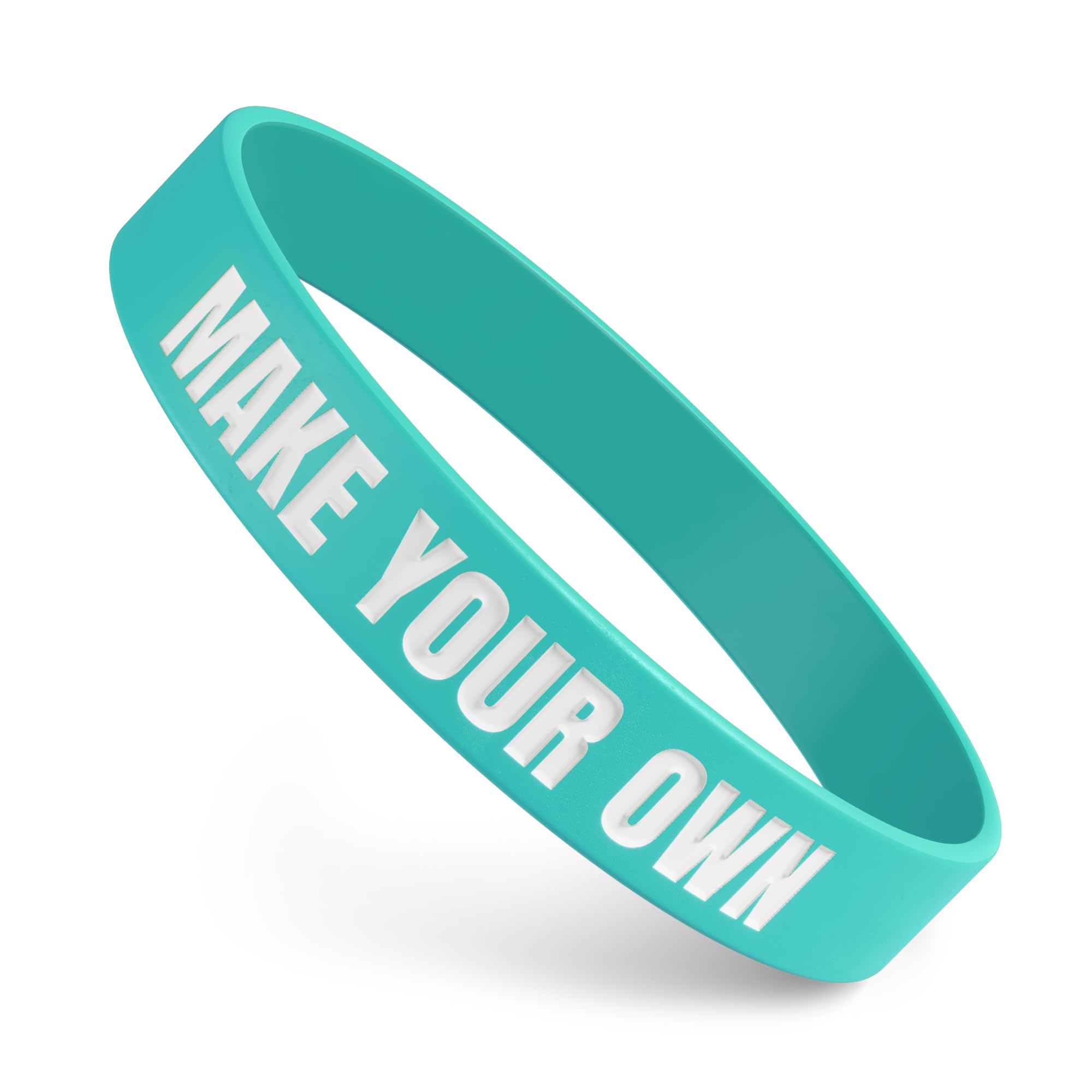 Custom Wristbands For Events, Fundraisers & Promotions | Add Text, Icons, & Logos | Bulk Rubber Bracelets | Classic 1/2” | 100% Silicone
