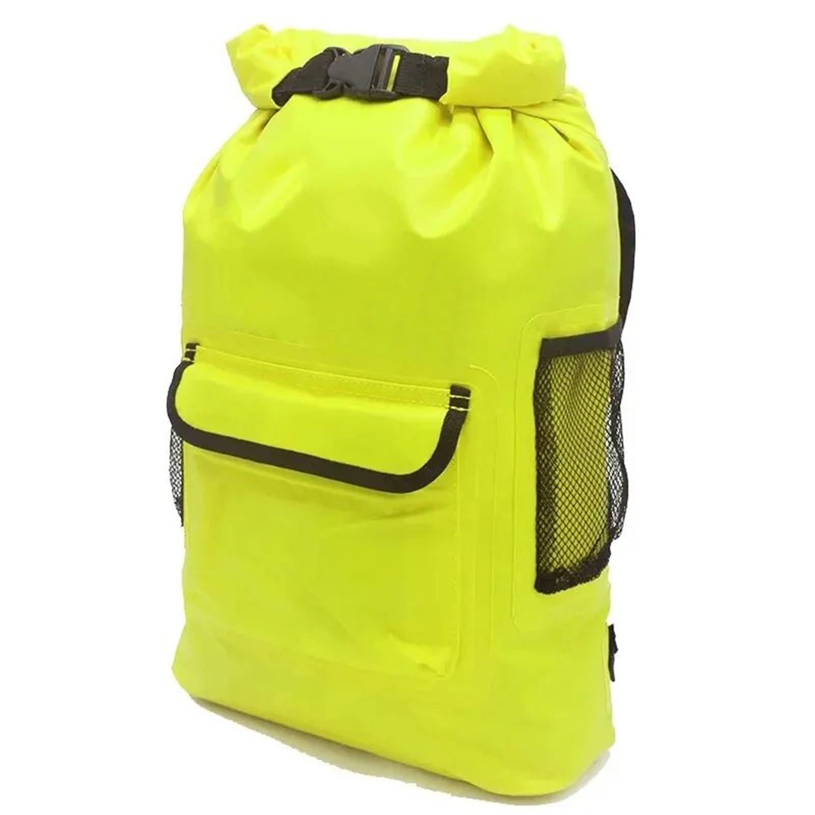 Dry Bag Zaino Impermeabile per Immersioni, Rafting, Fiume, Turismo all'aperto, Spiaggia, Snorkeling, Nuoto, Surf, Pesca Zaino Impermeabile(Bright Yellow,20L)