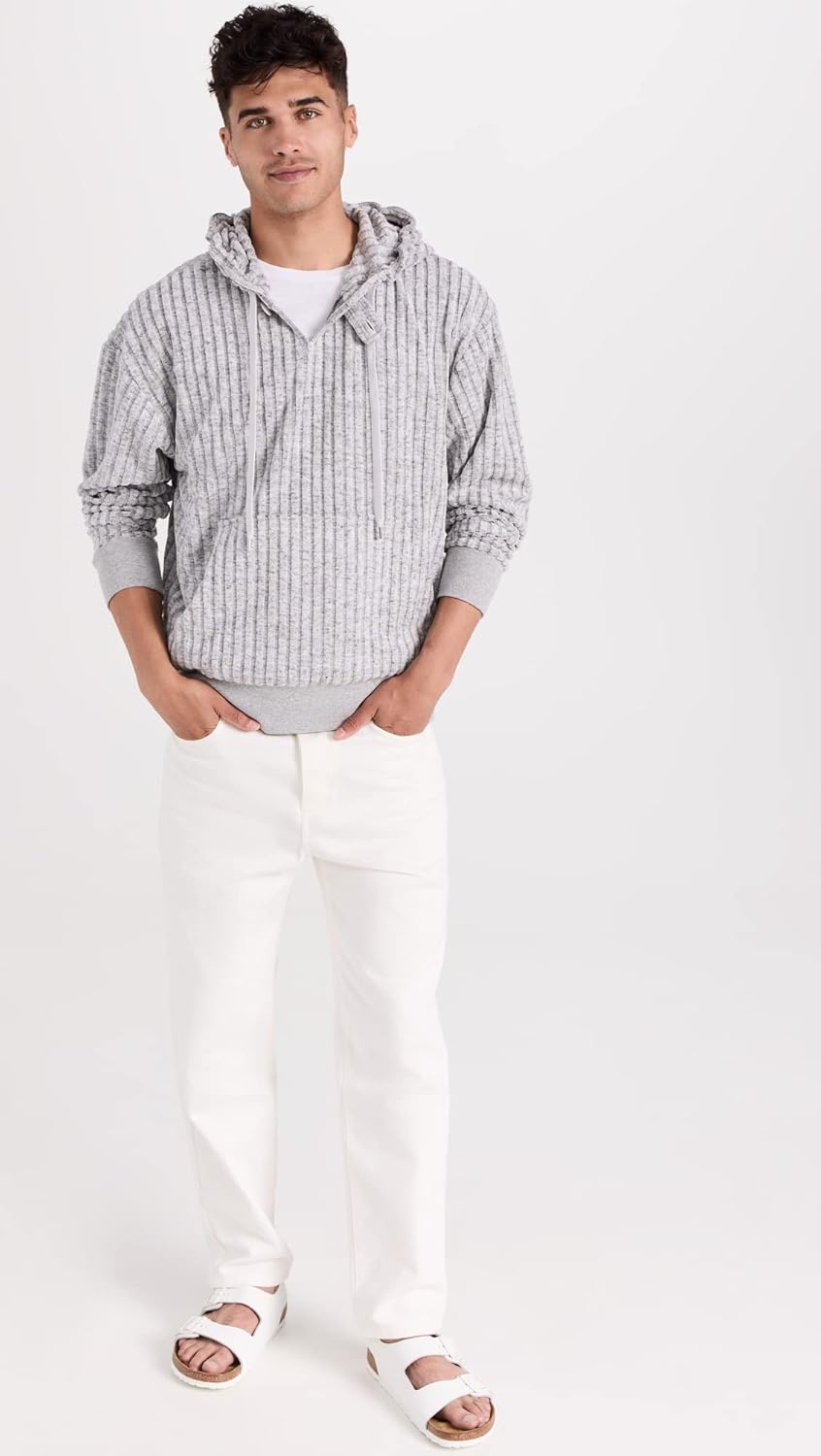 Club Monaco Men's Texture Terry Hoodie - Image 5