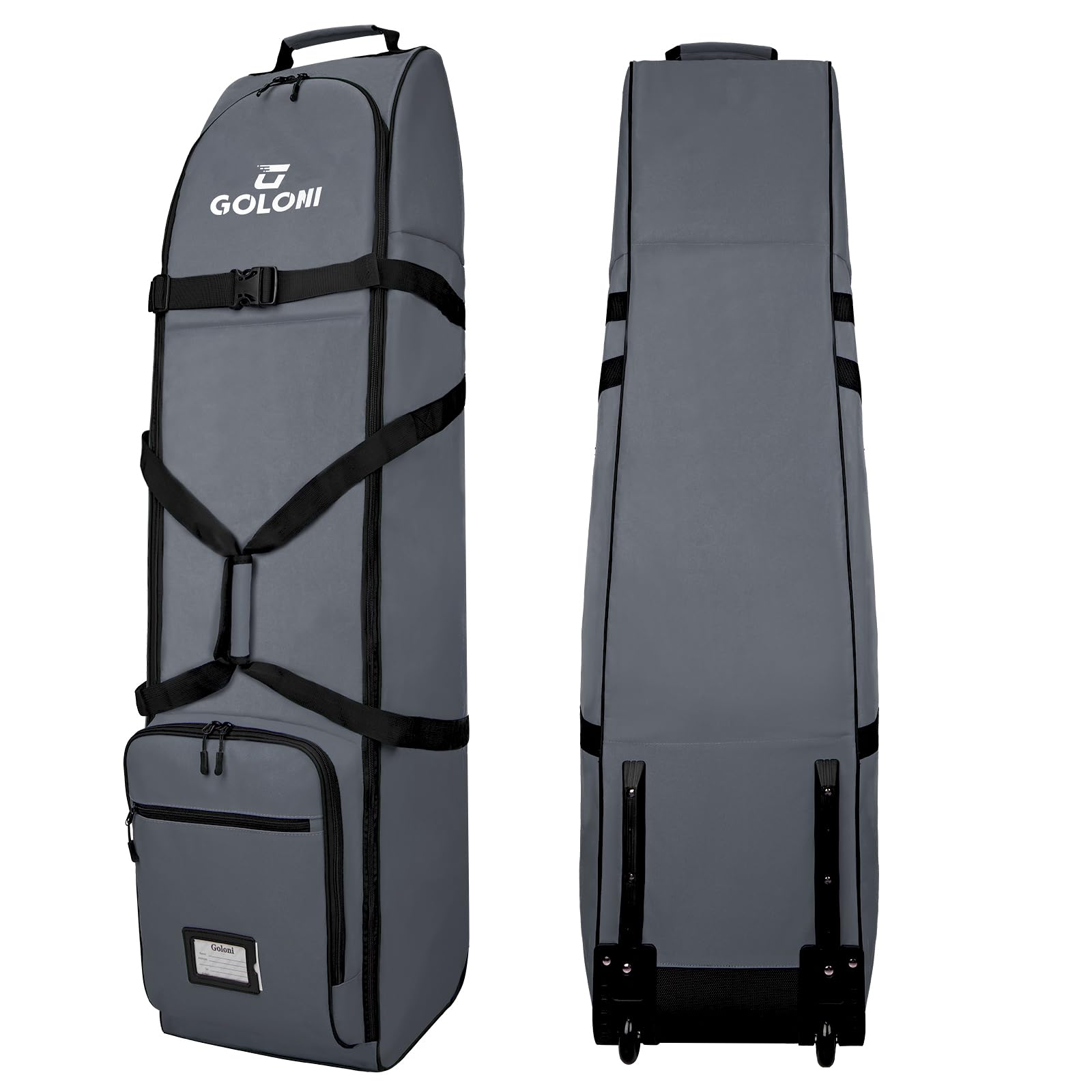Goloni Golf Travel Bag with Wheels for Airlines Heavy Duty Golf Club Travel Case Water Resistant Golf Bag