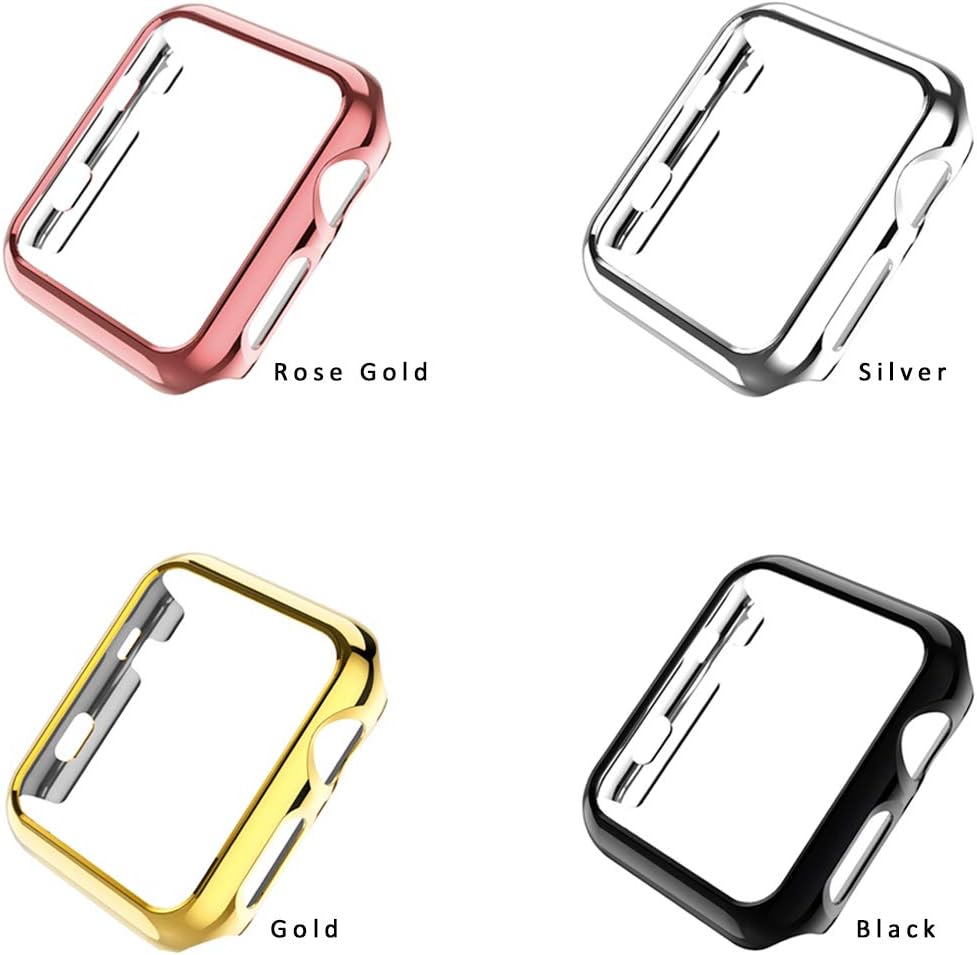 Exclusive Discount 50% Price Leotop Compatible with Apple Watch Case 44mm 40mm,Super Thin PC Plated Bumper Protector Shiny Cover Lightweight Shell Shockproof Frame Accessories Compatible iWatch Series 6 5 4 SE (4 Color Pack,40mm) Holiday Deals 🛒 Leotop Compatible with Apple Watch Case 44mm 40mm,Super Thin PC Plated Bumper Protector Shiny Cover Lightweight Shell Shockproof Frame Accessories Compatible iWatch Series 6 5 4 SE (4 Color Pack,40mm)