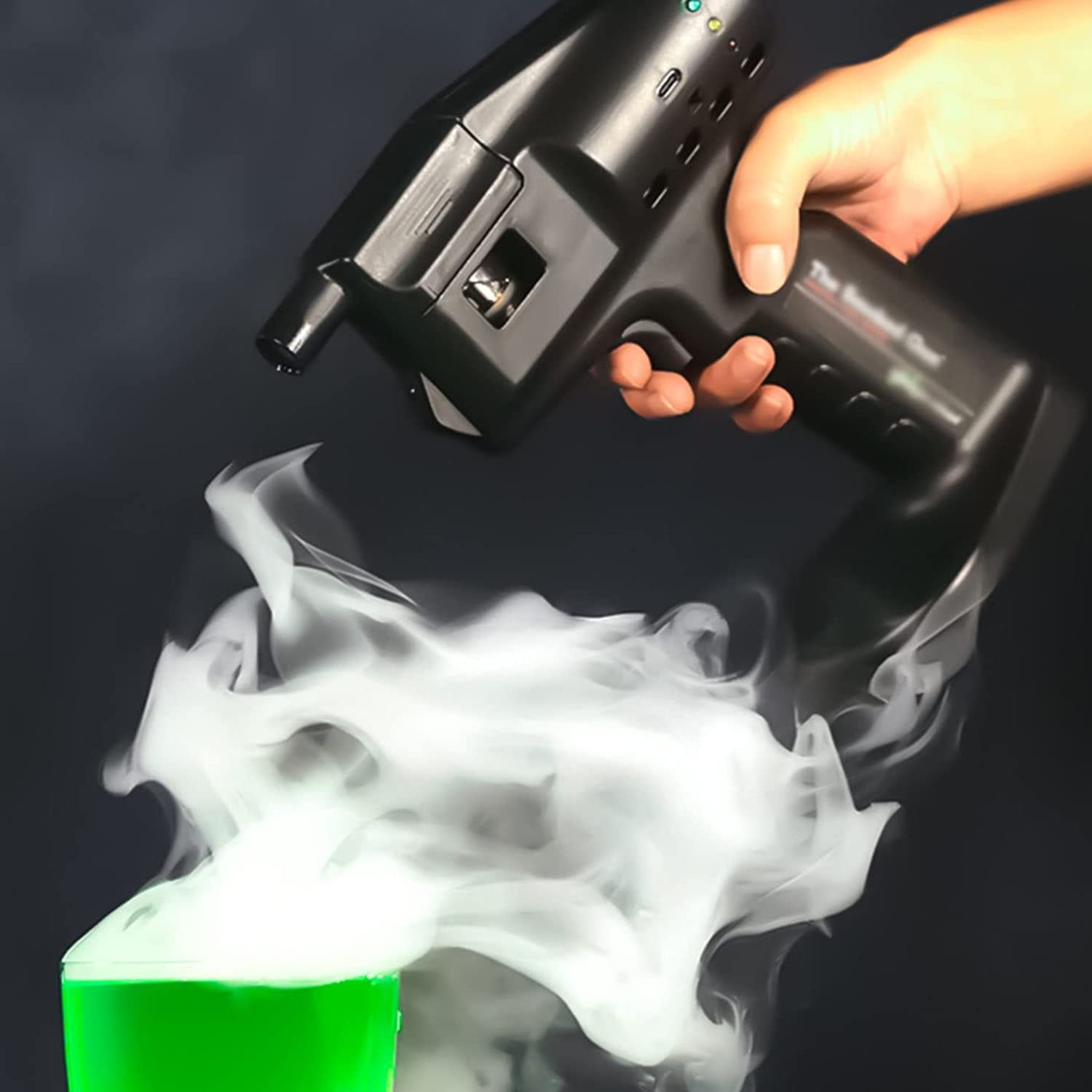 Pistolet à Bulles Fumées - Machine à Fumée Pour Cocktails Et Cuisine - Portable, Rechargeable USB - Effet Visuel Et Aromatique - 10