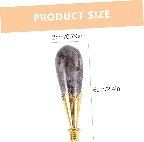 Miniatura 2 de VILLCASE Sello de hielo cabezas de sello de cera solo reemplazo de sello de cera de boda, mango de sello de cera de boda, mango de sello de álbum de