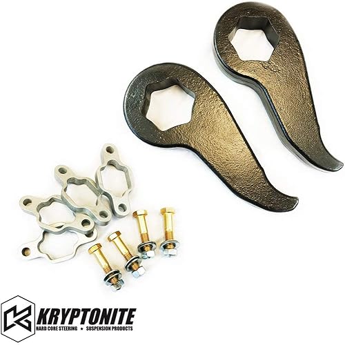 Kryptonite - Kit de nivelación de etapa 1 con llaves de barra de torsión y extensores de choque compatible con Chevy/GMC 2500HD 3500HD KR11STAGE1