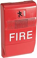 Edwards Signaling EG1RF-P Genesis Red Fire Horn - Compact USA-Made Alarm for Home & Office Safety