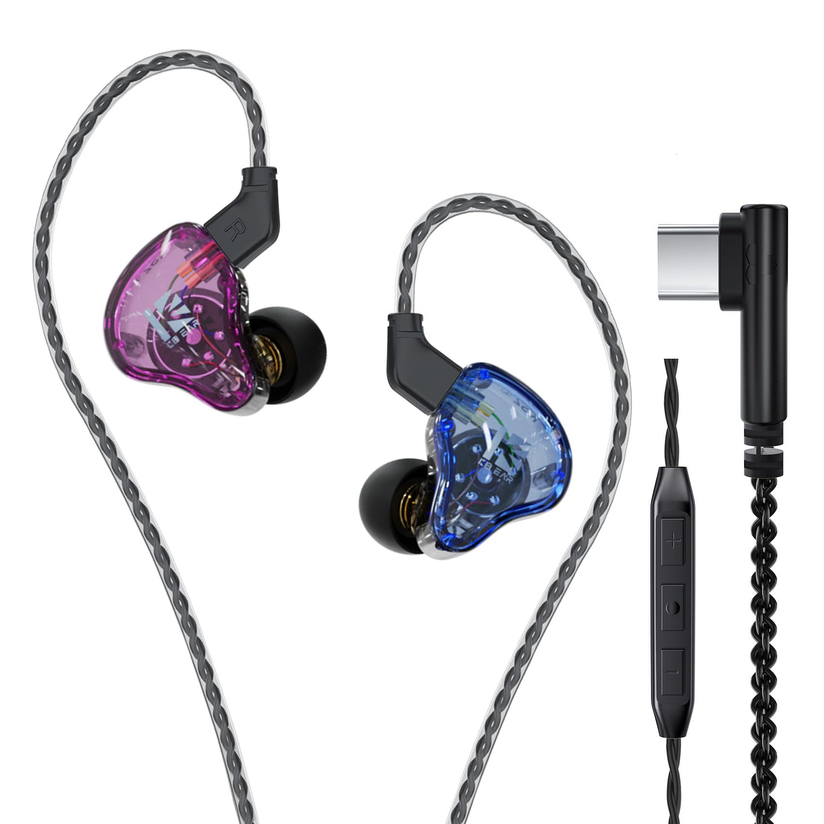 Amazon.com: KBEAR KS2 iem, in Ear Monitor Headphones Hybrid