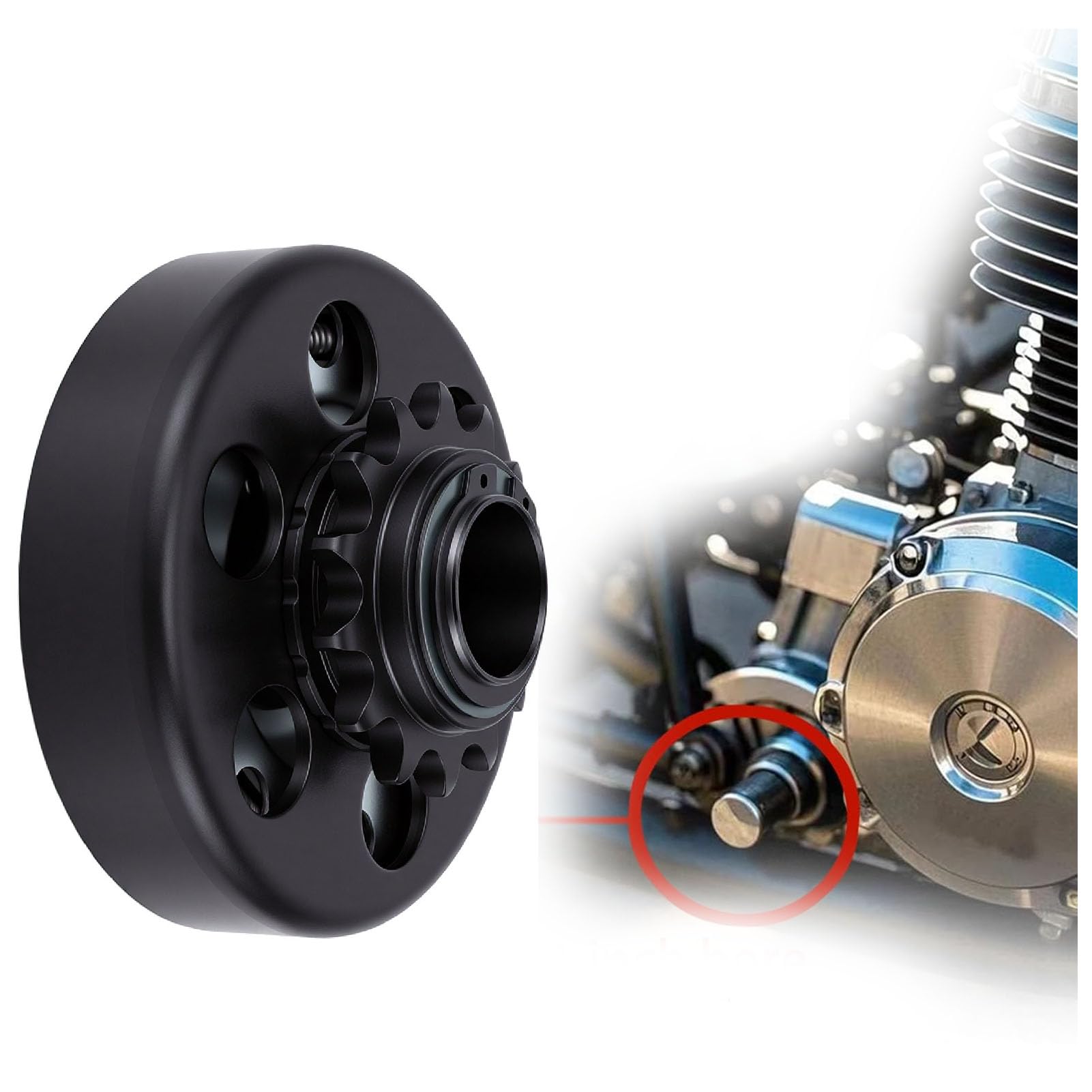 KIMISS Embrague Centrífugo Go Kart Clutch 420 Cadena de Transmisión 14 Dientes 1 Pulgada de Diámetro a 2300 RPM con Cadena 420 para Mini Bicicletas Fun Karts Cortacésped