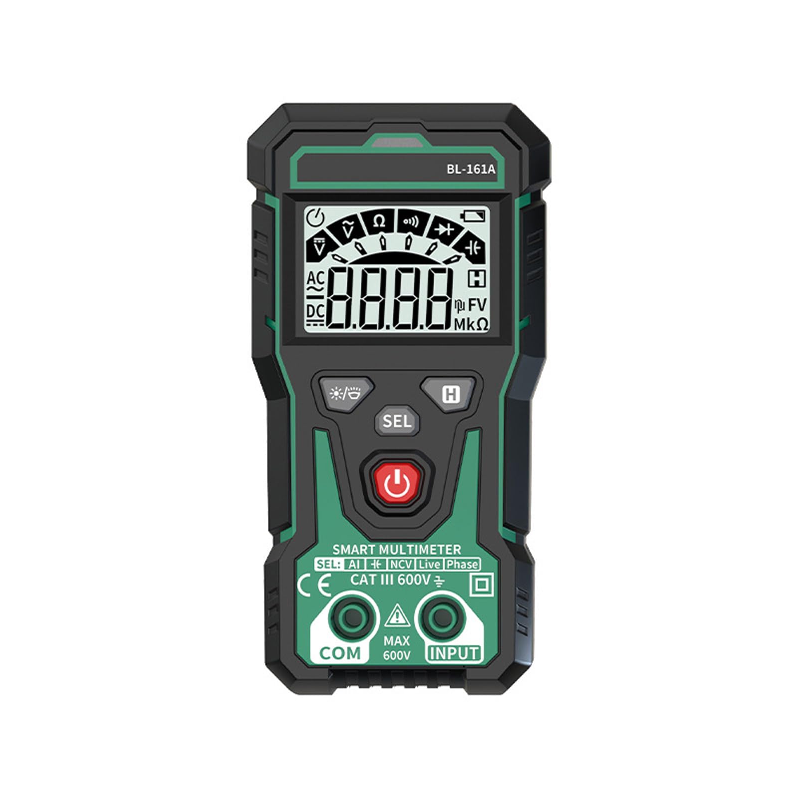 Kaccde Handheld Digital Multimeter With Overload And Lcd Display For Professionals Voltages Resistance Tester