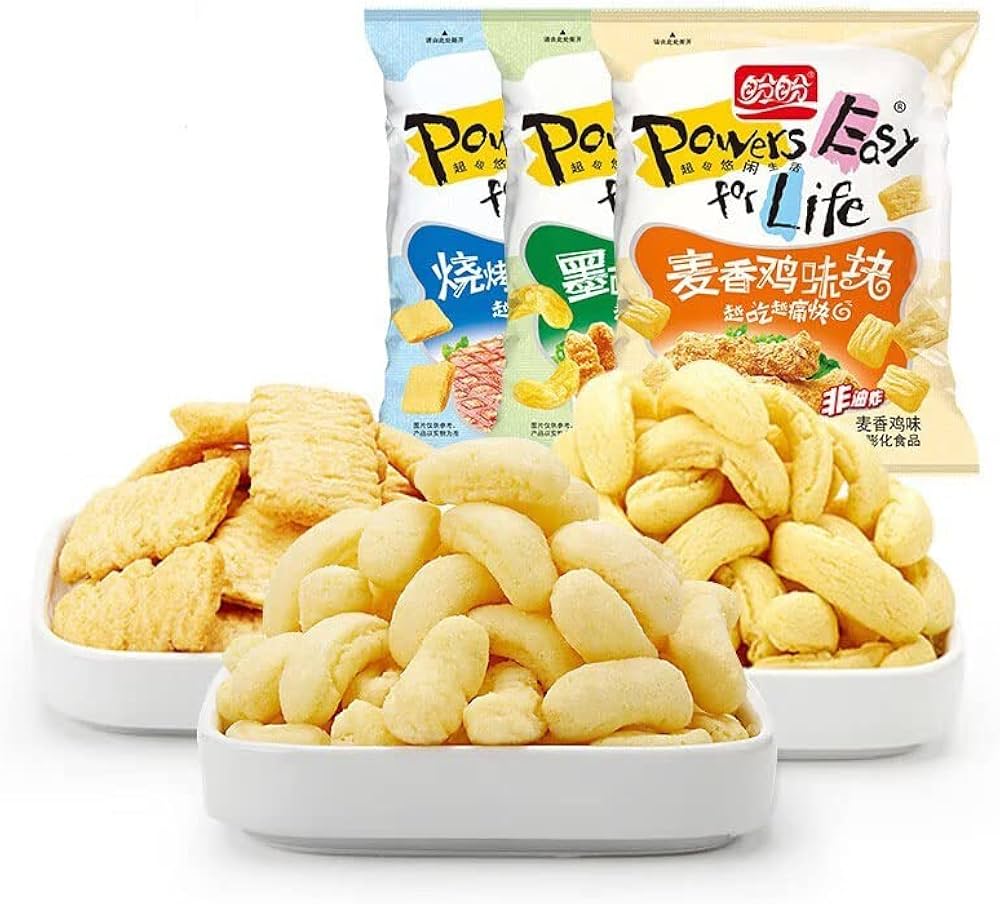 盼盼 Amazon | 盼盼 麦香鸡味块 混合口味 膨化食品 点心 薯片 薯条 小吃 零食 お菓子 60g/袋X3(新老包装交替发货) | WEI | 中華菓子 通販