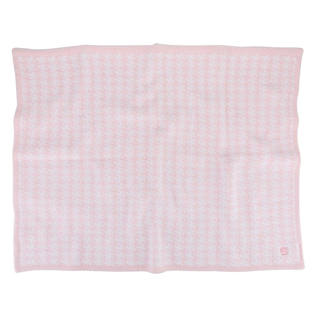 kashwere ピンク ホワイト ブランケット カシウェア HALF BLANKET / DAMASK(85×110cm pink/white): BLANKET