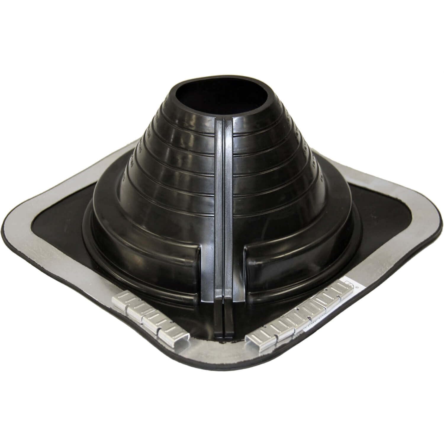 ４boxes detoxDETSsss 4 DEKTITE Square Base Combo Pipe Flashing Boot: Black EPDM Square