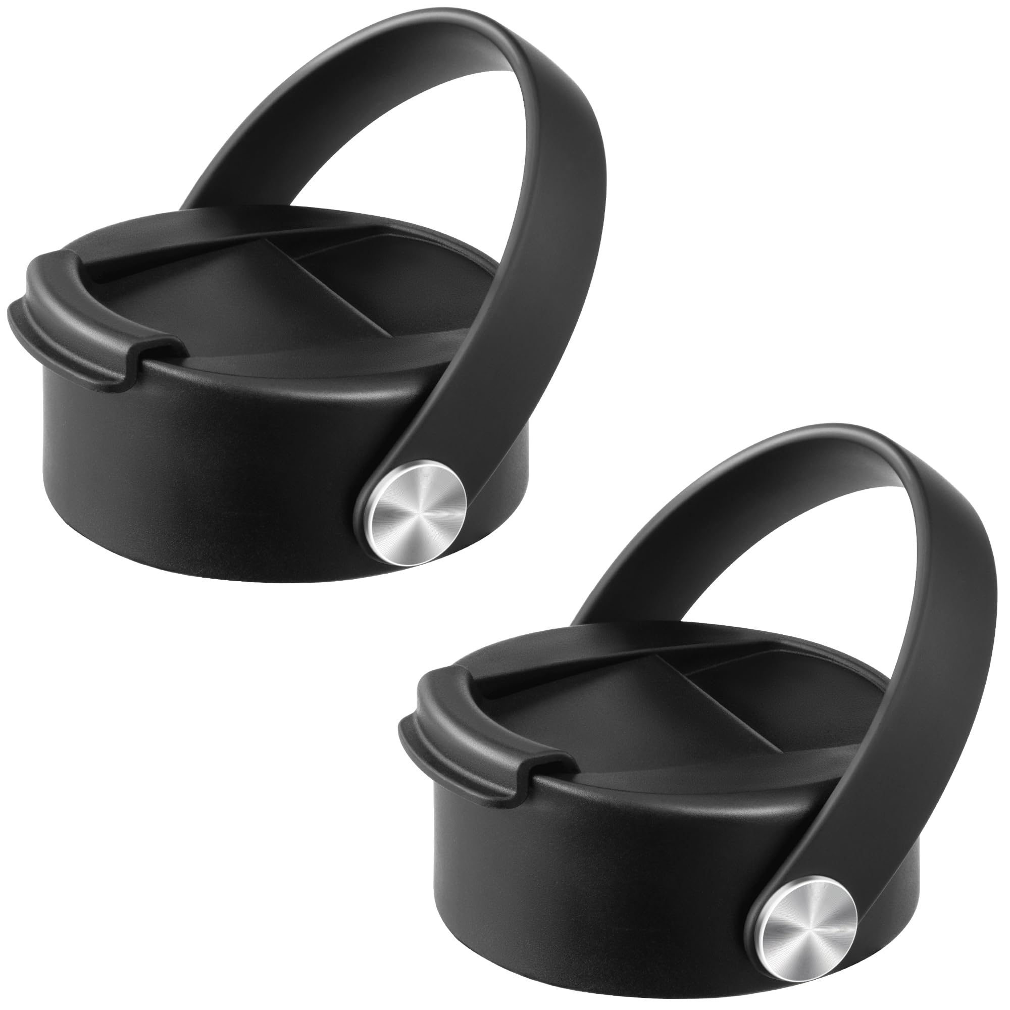 2Pack Flip Lid for Wide Mouth Insulated Sports Water Bottles,Replacement Lids Compatible with Hydro Flask for 12 16 18 20 32 40 oz Wide Mouth Water Bottle