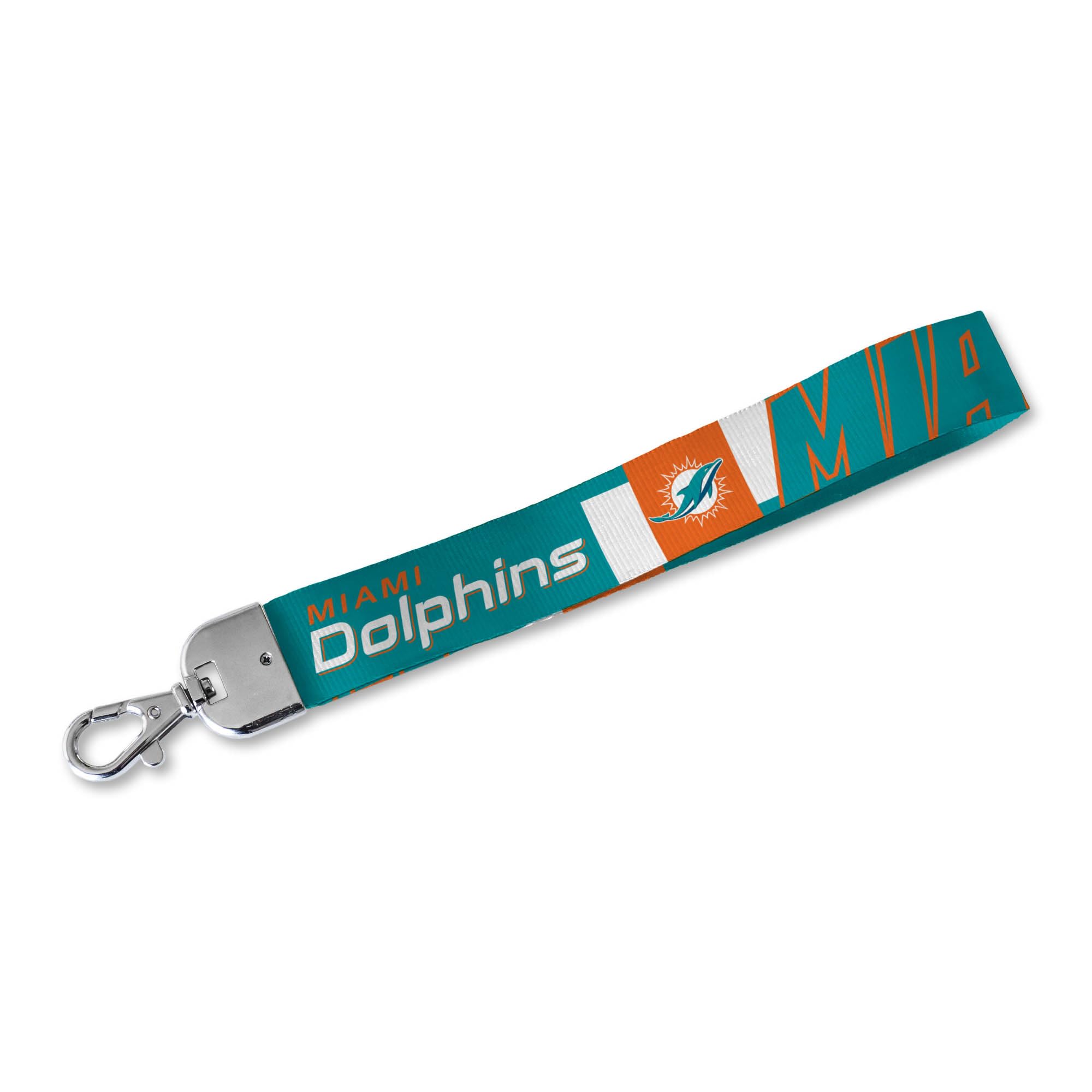 Rico Industries NFL Football Standard Wrist Lanyard Key Chain, Cute Wristlet Strap Holder for Car Keys ID Badges Card Wallet