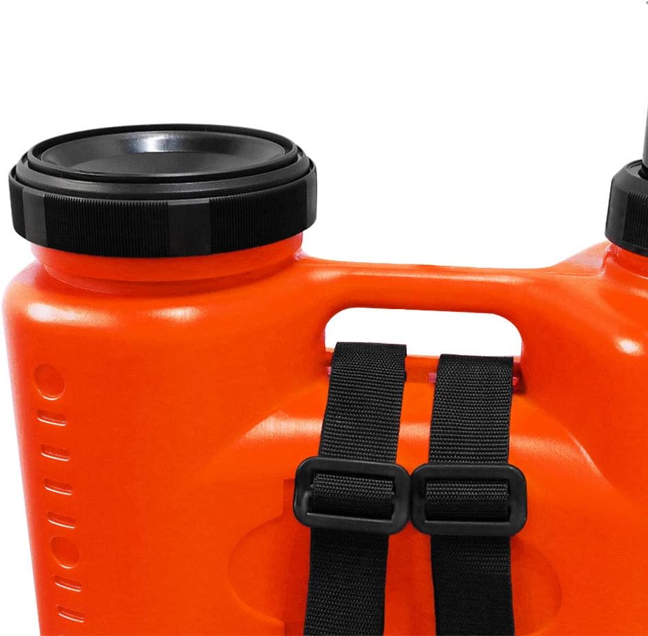 5 Gallon Sprayers in Lawn and Garden with Adjustable Nozzles Knapsack Manual Hand Backpack Pump Sprayer, Orange