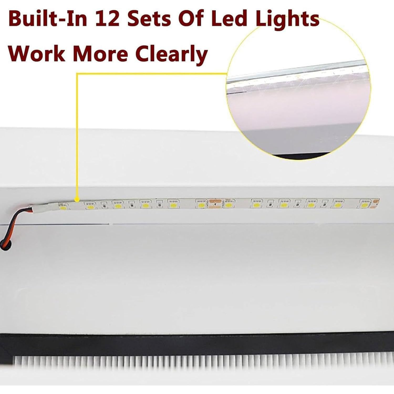 Dentalpolier- Und -Schleifbox, 12 Integrierte LED-Lichtquellensätze Und 2 Perkolatoren, Geeignet Zum Gravieren, Schneiden, Polieren, Schleifen Usw.