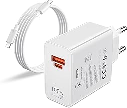 100W Supercharge Chargeur Rapide et 2M 6A Câble USB C pour Honor 200 Pro 200 Lite Magic7 5 6, 2 Ports PD Chargeur Rapide USB per Honor 90 Smart X6b X7b 70 Lite X8a X7a X6a X8b X7b Magic V2 V3 Pad 9