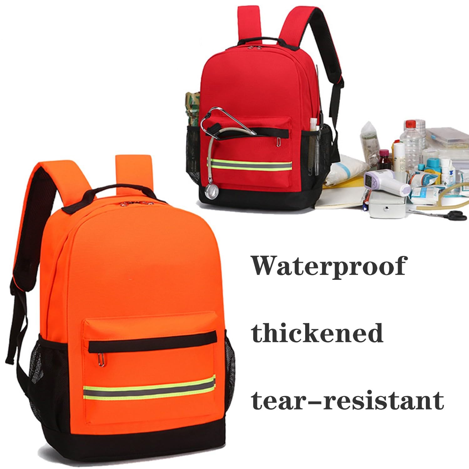 Sac À Dos Vide De Premiers Secours Sac À Dos De Survie, Trousse Secours, Légère pour Les Urgences À La Maison À L'extérieur Voiture Camping Lieu De Travail Randonnée Survie(Sac Uniquement) D