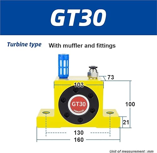 Miniatura 2 de 1pc Pneumatic Vibrator Tool Bearing Vibrator GT8 GT10 GT13 GT20 Ball Vibrator K8 K10 Industrial air turbine shaker(GT30)