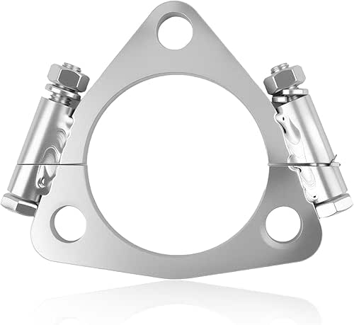 Triangular 2.5" ID Car Split Exhaust Flange,Sturdy Car Split Flange