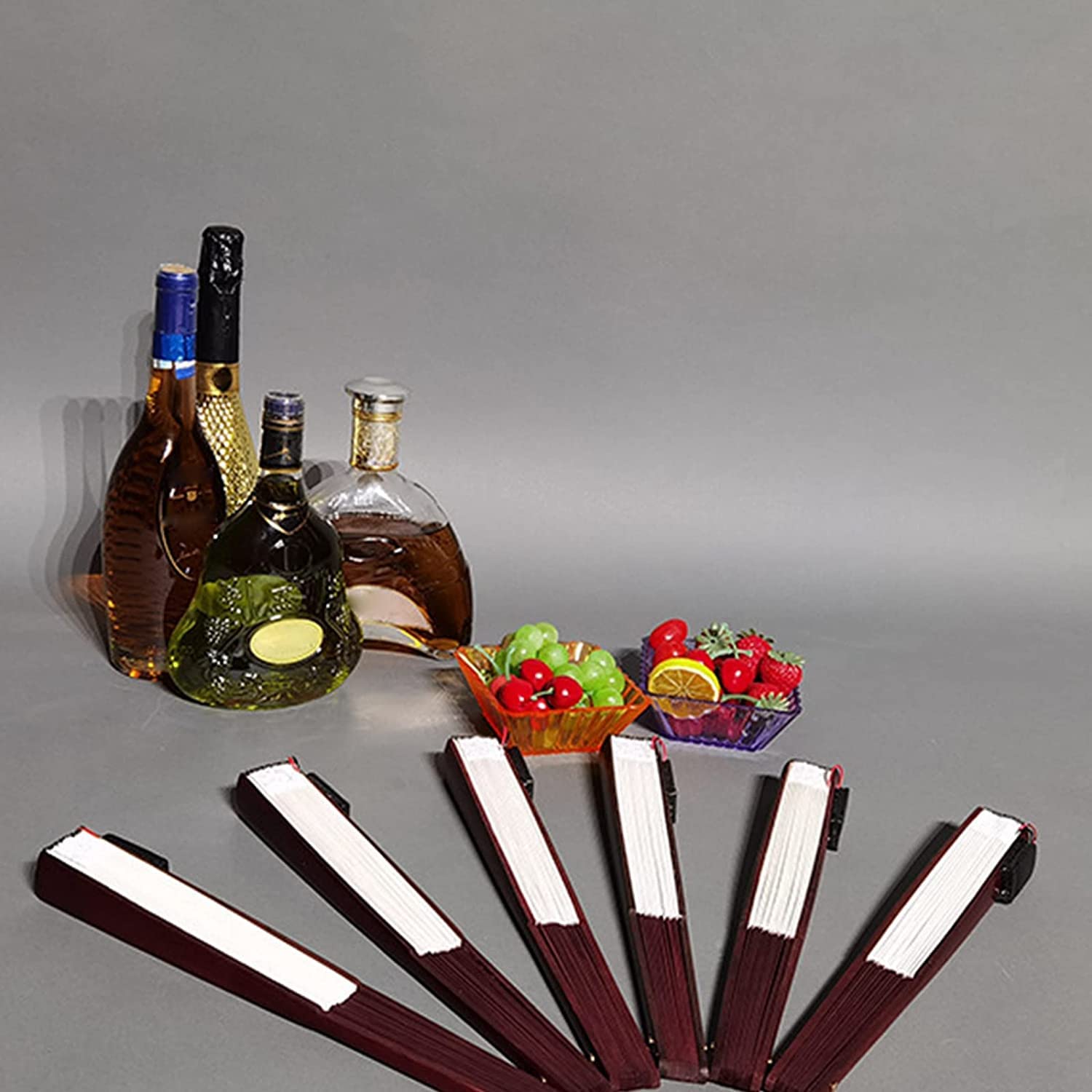 Abanico Banquete De Boda Verano Abanico LED Brillante para Fiesta, Ventilador Plegable A Mano, Bar, Club, Soldadura, Baile, Mango De Madera, Barra Luminosa(D)