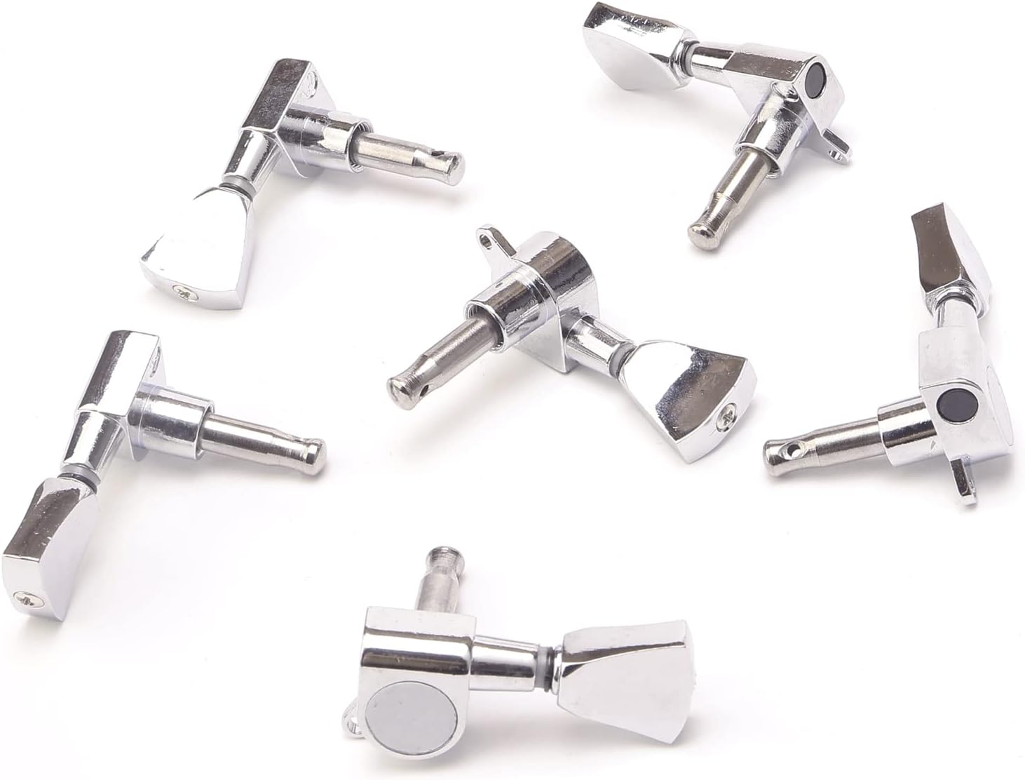 Swhmc Double Locking Tremolo Bridge Set - Floyd Rose Style with Locking Tuners & Strings for Electric Guitar (Silver, 12mm Spacing)