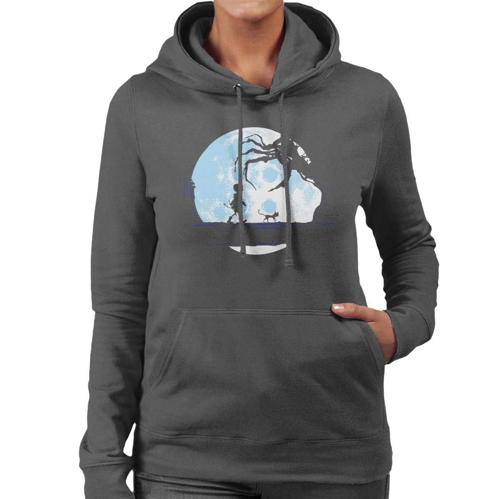 Cloud City 7 Women's Charcoal Perfect Moonwalk Coraline Hooded Sweatshirt