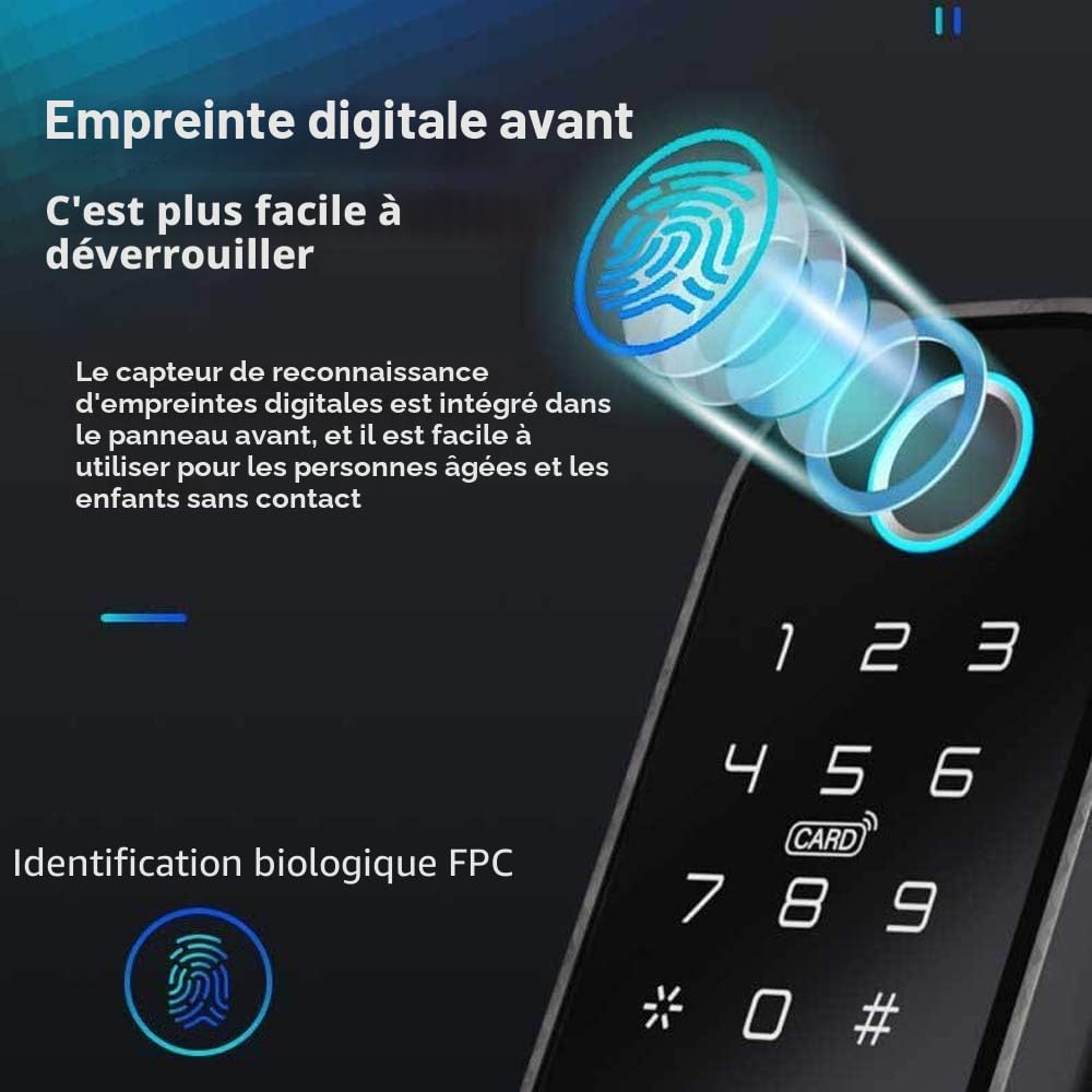 Wolf Guard TT01 Serrure Intelligente Étanche 5-en-1