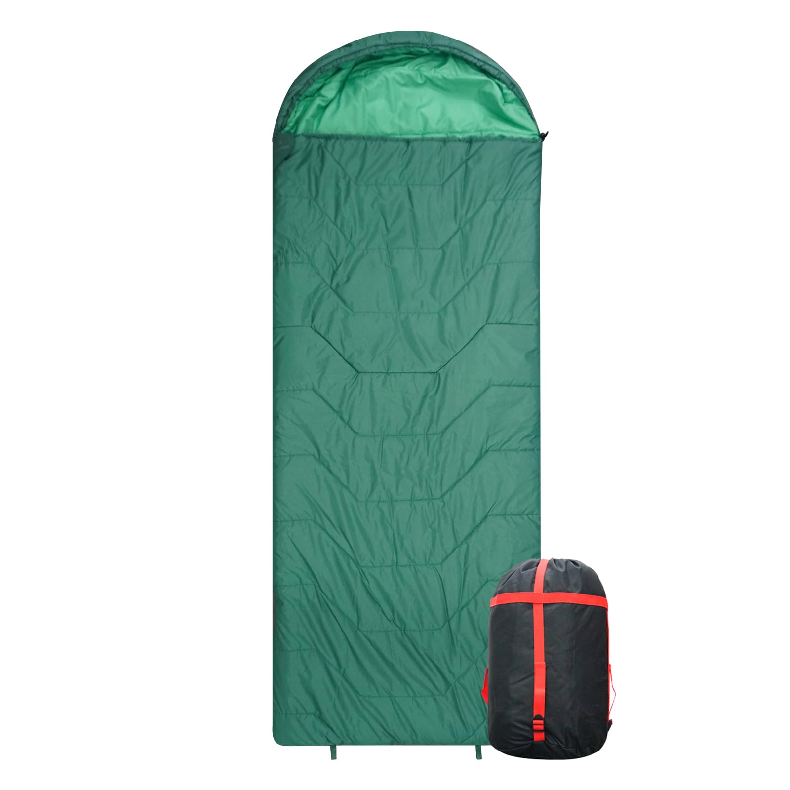 Jumbo Sleeping Bag for Adult Kids Cold Warm Weather with Compression Sack and Water Resistant for Family Camping