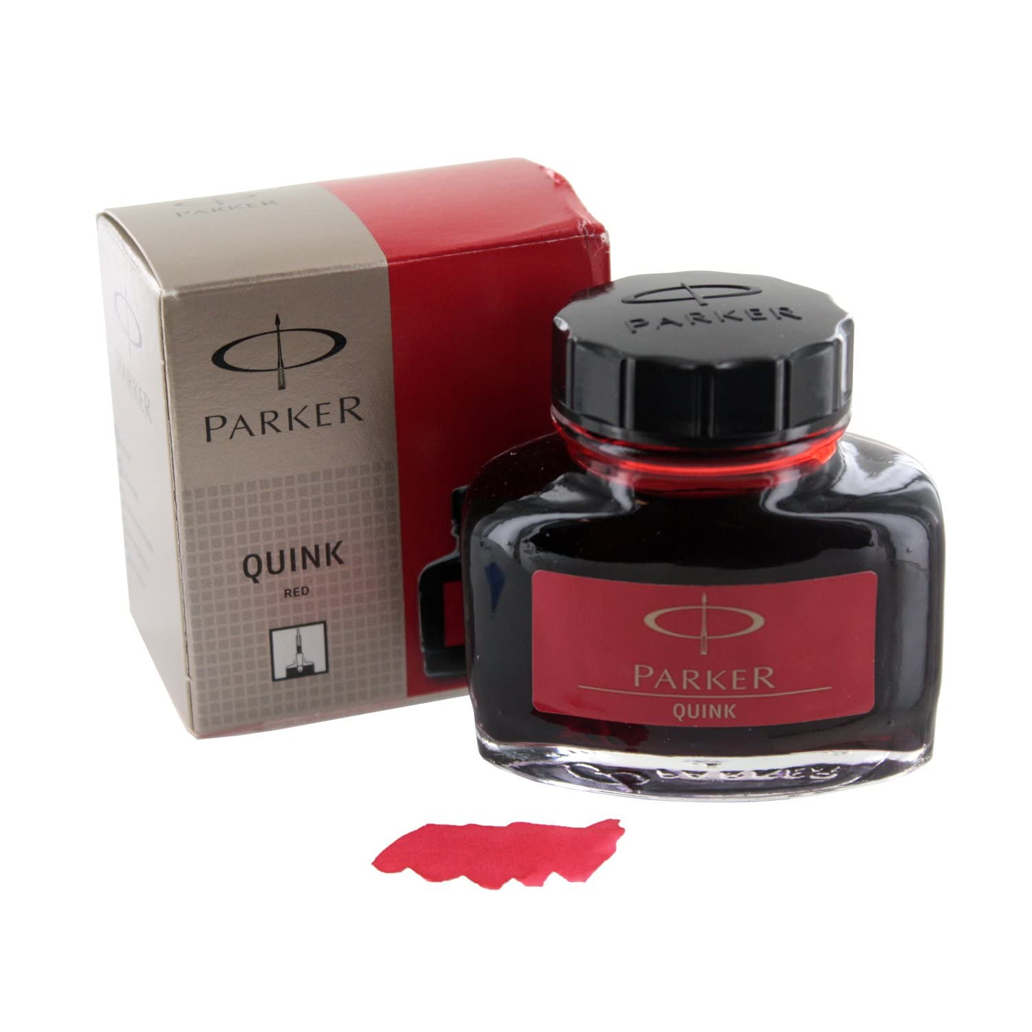 Buy Parker Quink Ink Bottle Permanent 57ml Red ink Online at