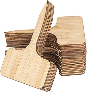 Milisten 30pcs Wooden Plant Labels Garden Markers for Potted Plants for Use Natural Wood Color Easy to Use for Garden Decoration