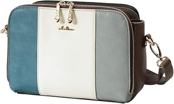 Clelia Riberte Series CL-22807 Womens Mini Shoulder Bag, Tricolor, Can Hold Accessories & Cosmetics