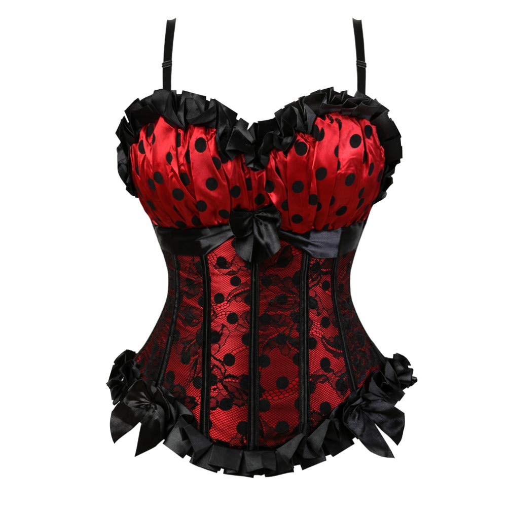 Hengzhifeng Corsetto con Gonna Donna Elegante Corpetto Costumi Halloween