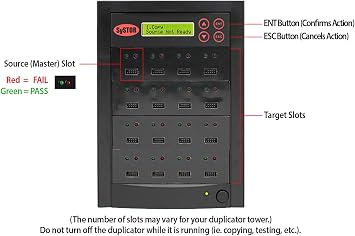 SySTOR 1 to 7 Multiple eUSB Memory Card Duplicator/Drive Copier (SYS-eUSB-7)