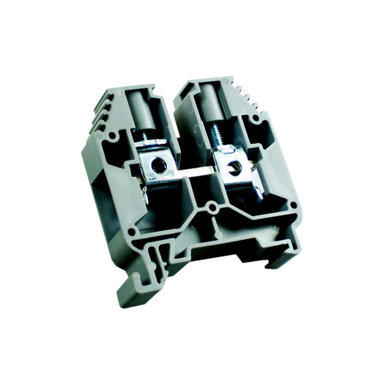 Bloc de jonction 16mm² - Borne ER16 Grise - 85A Max - Connexion à vis section max 25mm² - Montage sur rail DIN