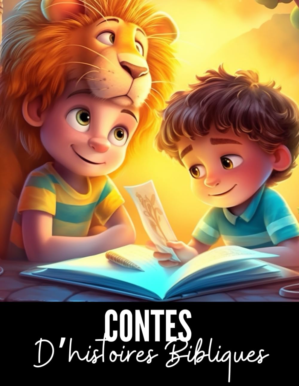 CONTES D'HISTOIRES BIBLIQUES: Histoires inspirantes de la Bible pour enfants : Récits illustrés en couleurs pour apprendre la foi, les valeurs et la sagesse biblique