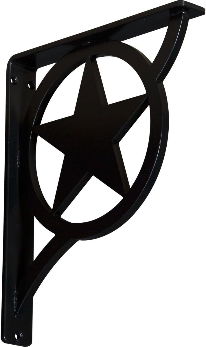 Ekena Millwork BKTM01X10X12SAU 1 2" W x 10" D x 12" H Austin Wrought Iron Bracket (Single Center Brace)