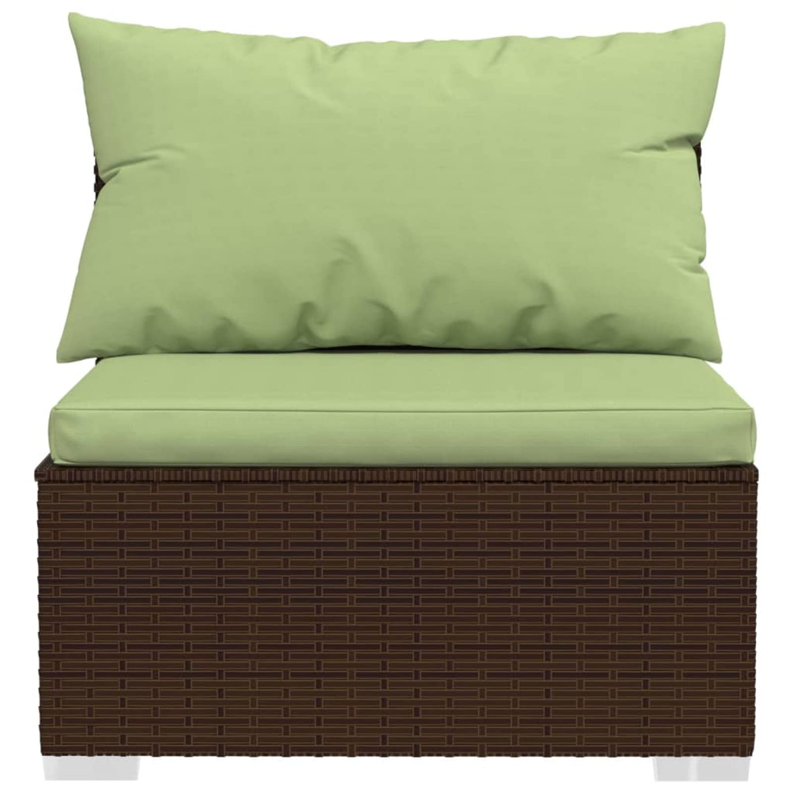 Gecheer Set 3 pz,Divani,da Giardino,per Esterno,3 Posti,in Polyrattan,Marrone,Divano 3 Posti da Giardino da Esterno,Salotto da Giardino,da Esterno,Divano Modulare,Divano in Polyrattan