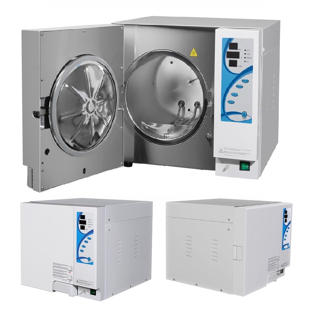 18L Digital Autoclave Steam Sterilizer Strong Hot Wind Heat Drying Plus Function,Adjustable Drying Time Automatically Steam Sterilizer