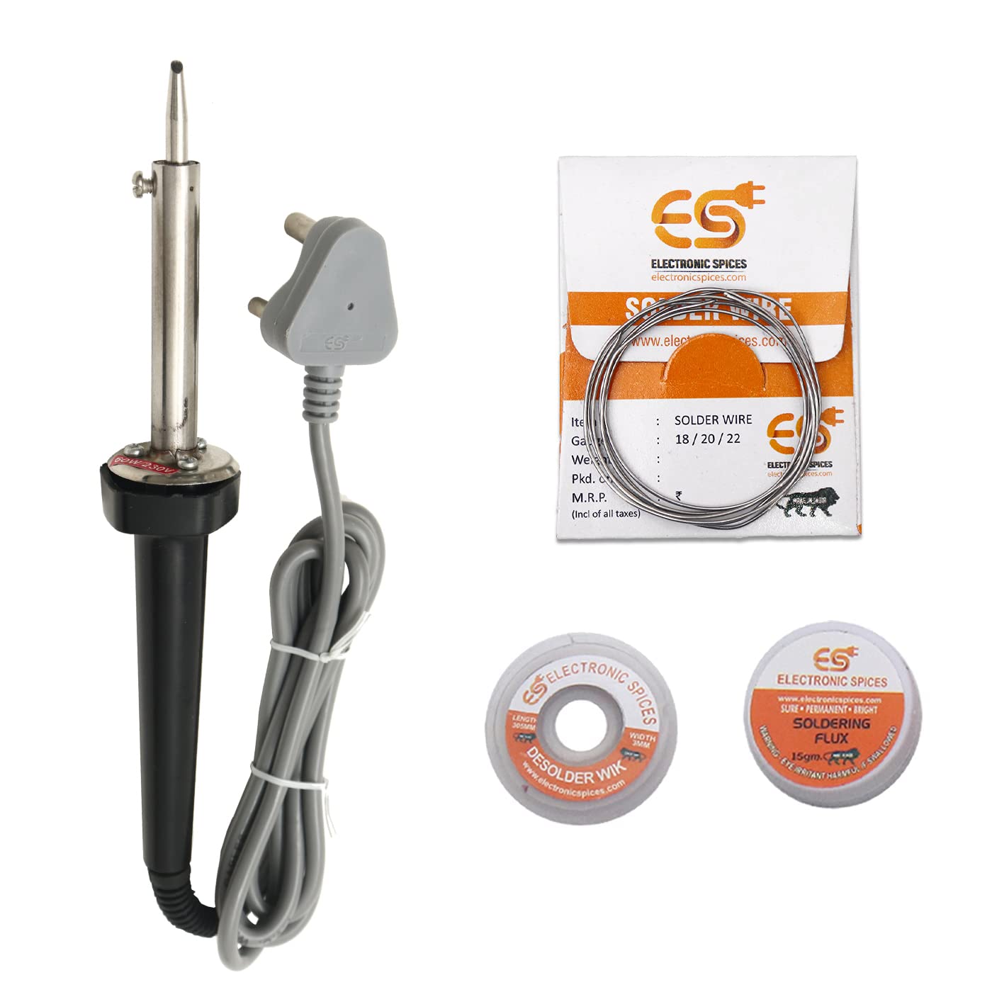 Electronic spices 4 in 1 soldering iron kit for startup with/solder iron 60W /desolder wire/soldering wire/soldering paste (60) (B09QSV8Z16) Amazon Price History, Amazon Price Tracker