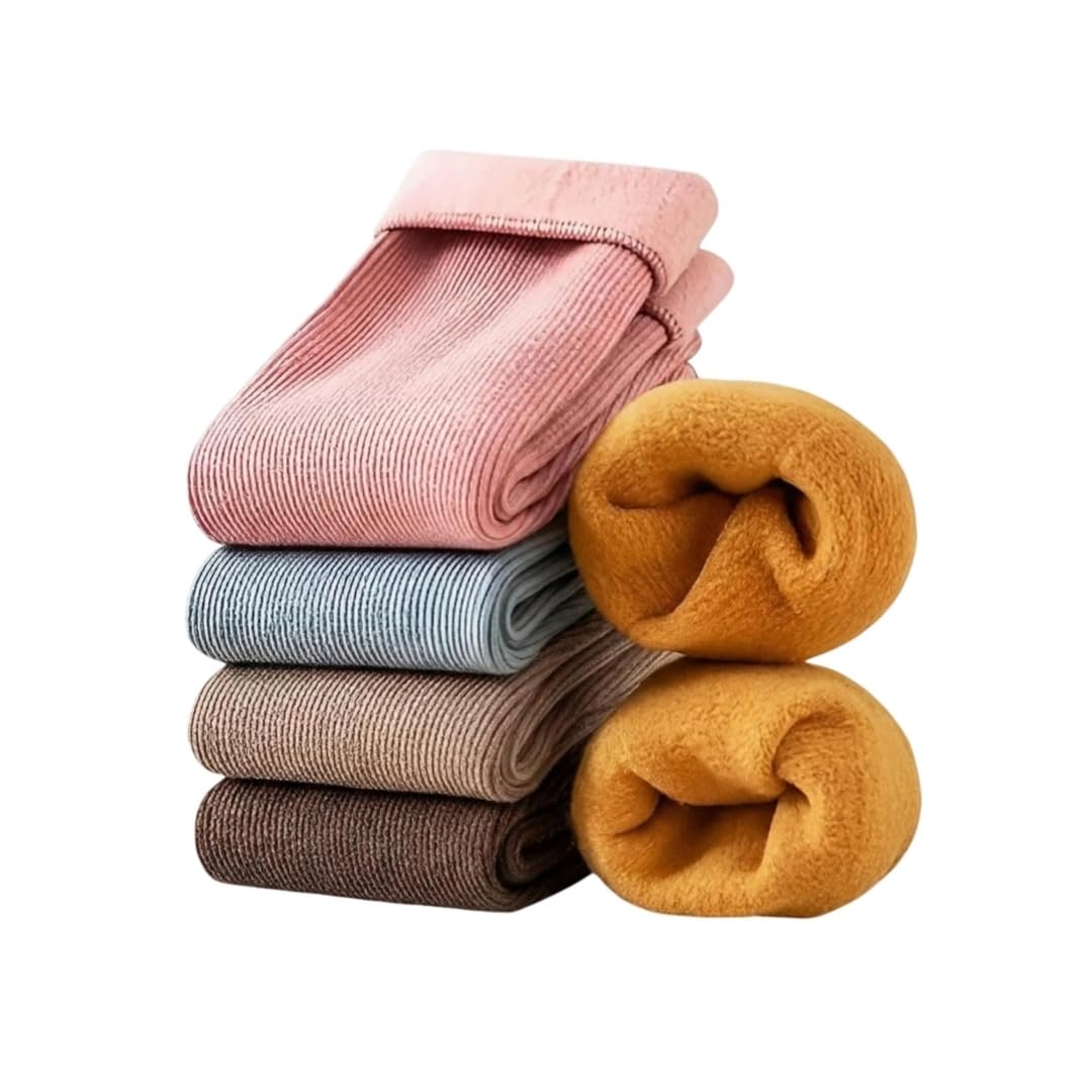 Woolen Socks For Women For Winters | Soft Thermal Warm Fur Inside | With Thumb Toe Design (Pack of 4) Assorted Colous (Colour May Vary)-image-30