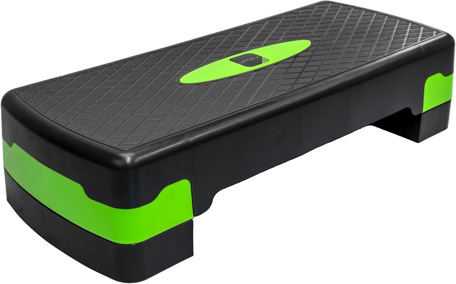 EVINOS Fitness Stepper | Exercise Step for Home & Gym, Suited for Cardio, Yoga, Aerobics, Weights, Workout for Indoor/Outdoor | Adjustable 2 Step Level Heights (10,15 CM) | Exercise Accessory (GREEN)