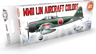 AK Acrylics 3Gen Aircraft Set AK11737 WWII IJN Aircraft Colors Set 3G (8x17ml)