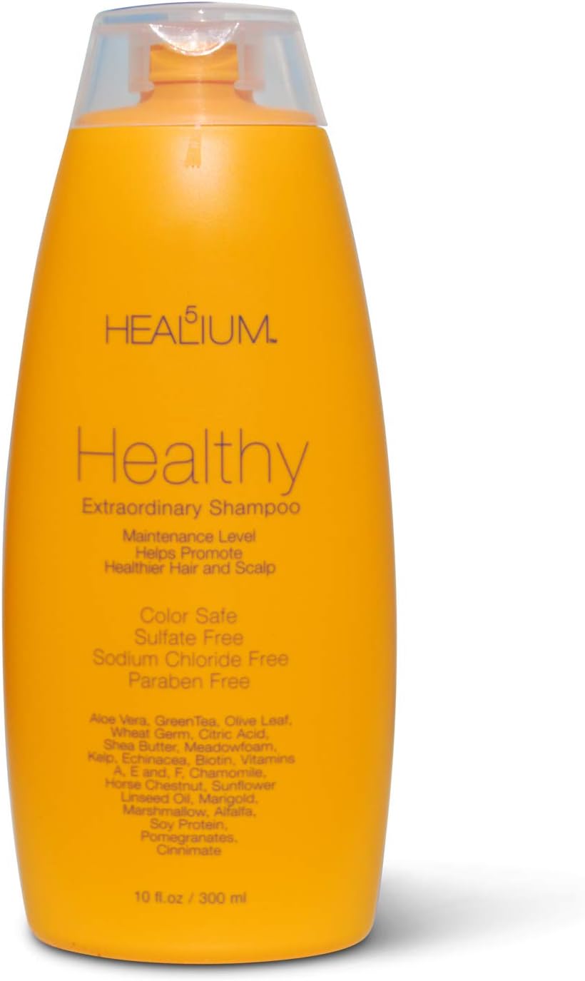 Healthy Shampoo, 10 oz - Sunscreen Oil Absorbing Moisturizing –Products for Men, Women, Curly, Frizzy, Fine, Thin Textures by Healium Hair