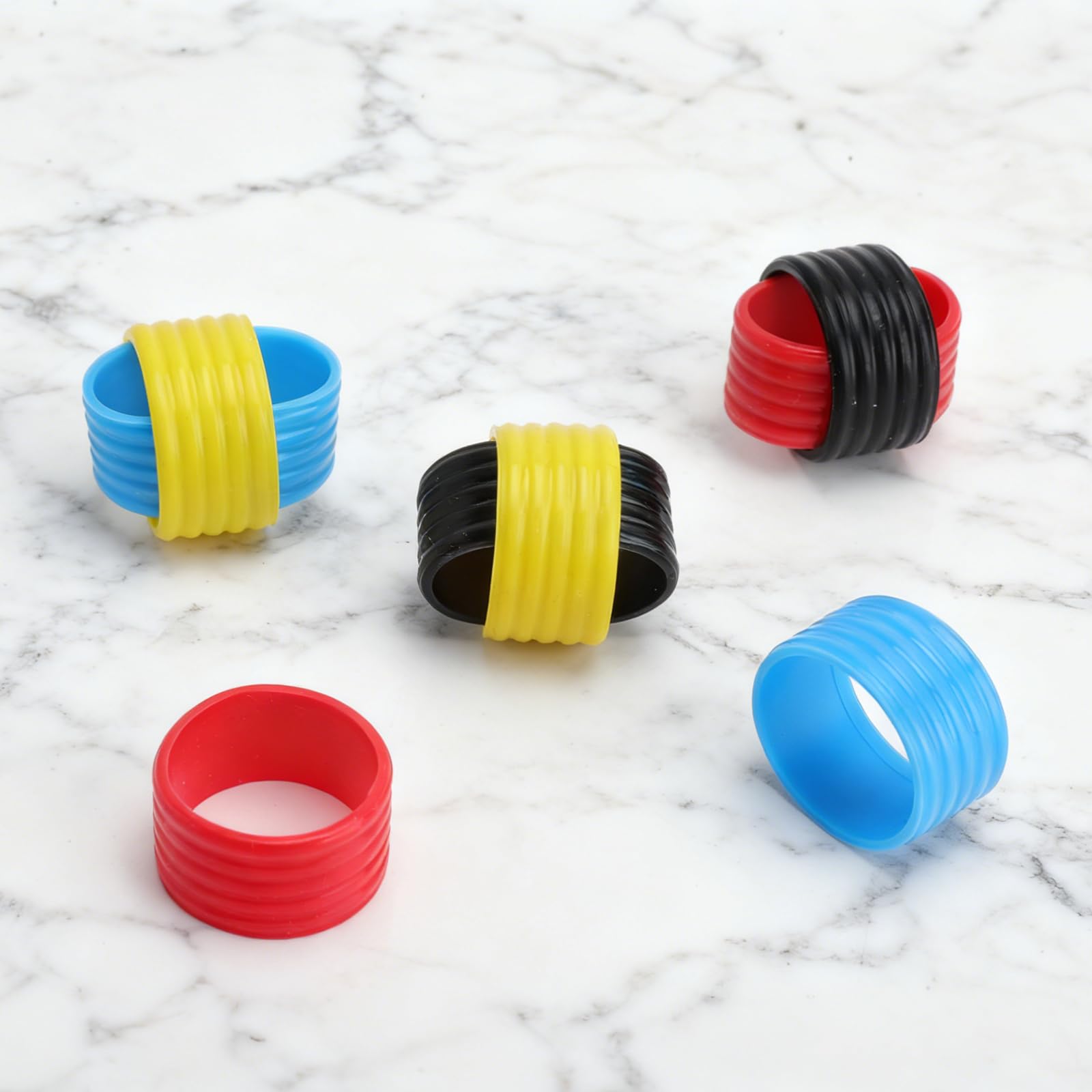 8 anillos de goma, banda de agarre para raquetas de tenis, raquetas de tenis, bandas antideslizantes, agarre de silicona, anillos elásticos, bádminton, paddle tenis, pickleball, raqueta de squash (4